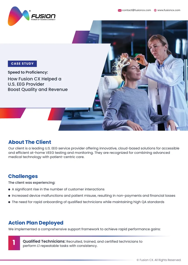 Case Study on Speed to Proficiency in EEG Services preview page 1