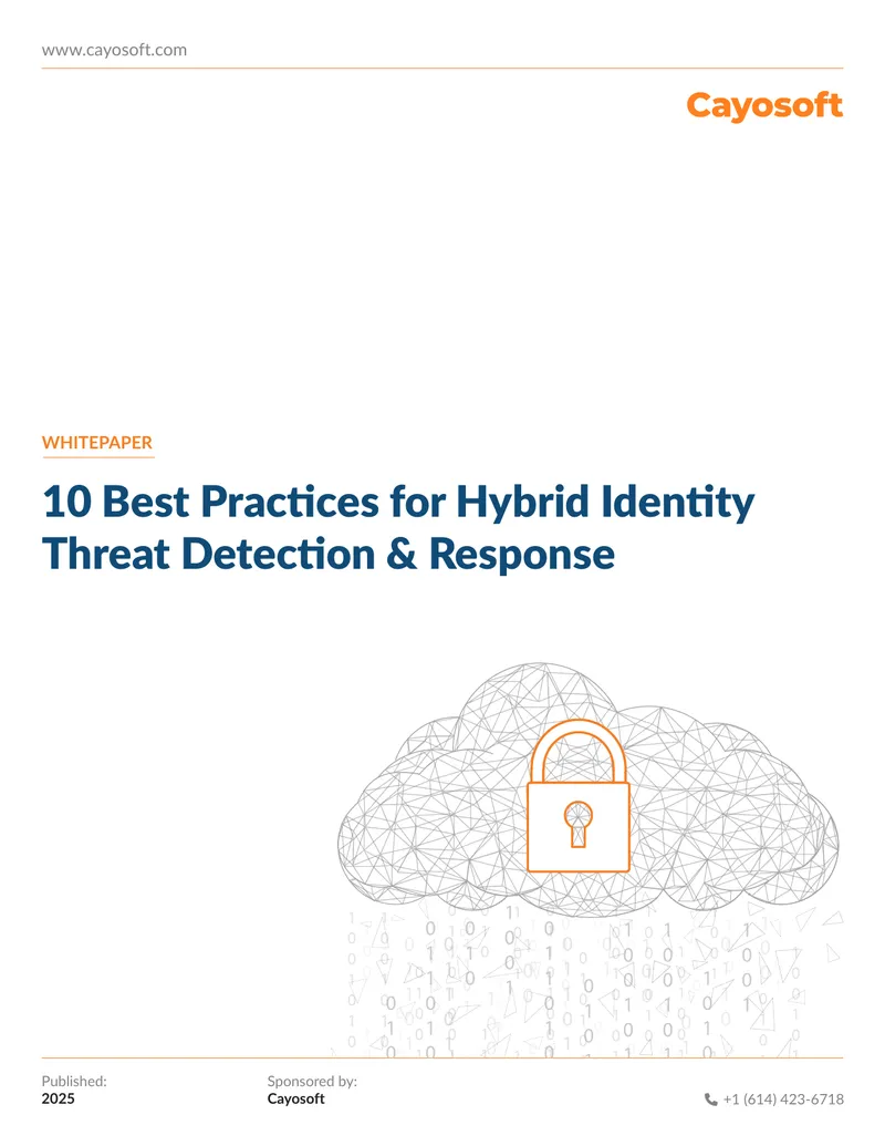 Best Practices for Hybrid Identity Threat Detection and Response preview page 1