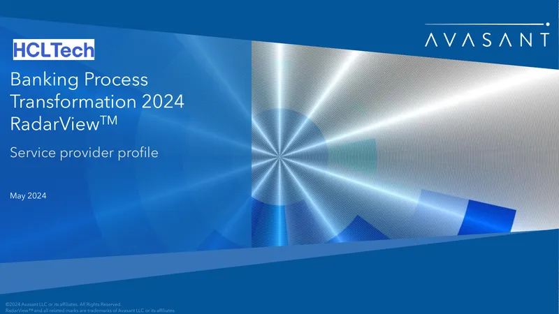 Banking Process Transformation Service Provider Profile preview page 1