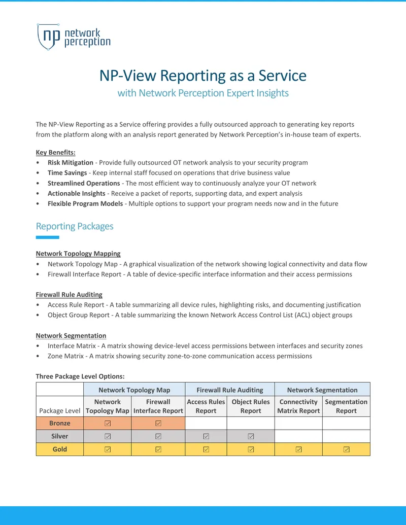 NP-View Reporting as a Service Overview preview page 1
