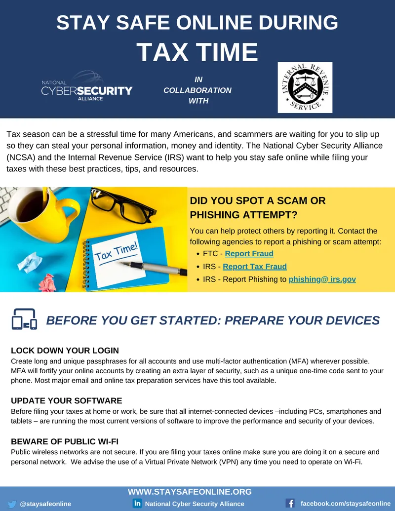 Best Practices for Online Safety During Tax Season preview page 1