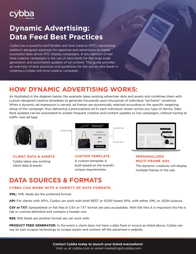 Dynamic Advertising Data Feed Best Practices preview page 1