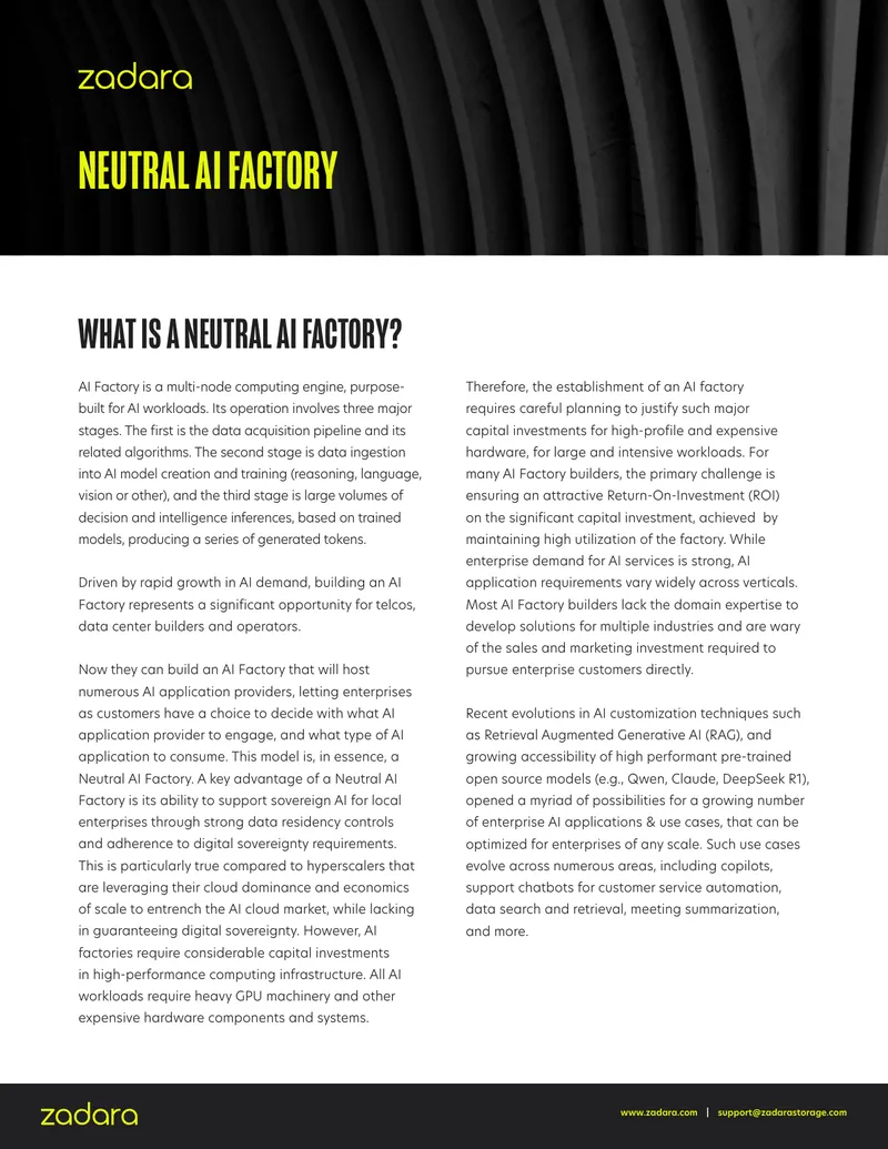 Neutral AI Factory Operational Framework preview page 1