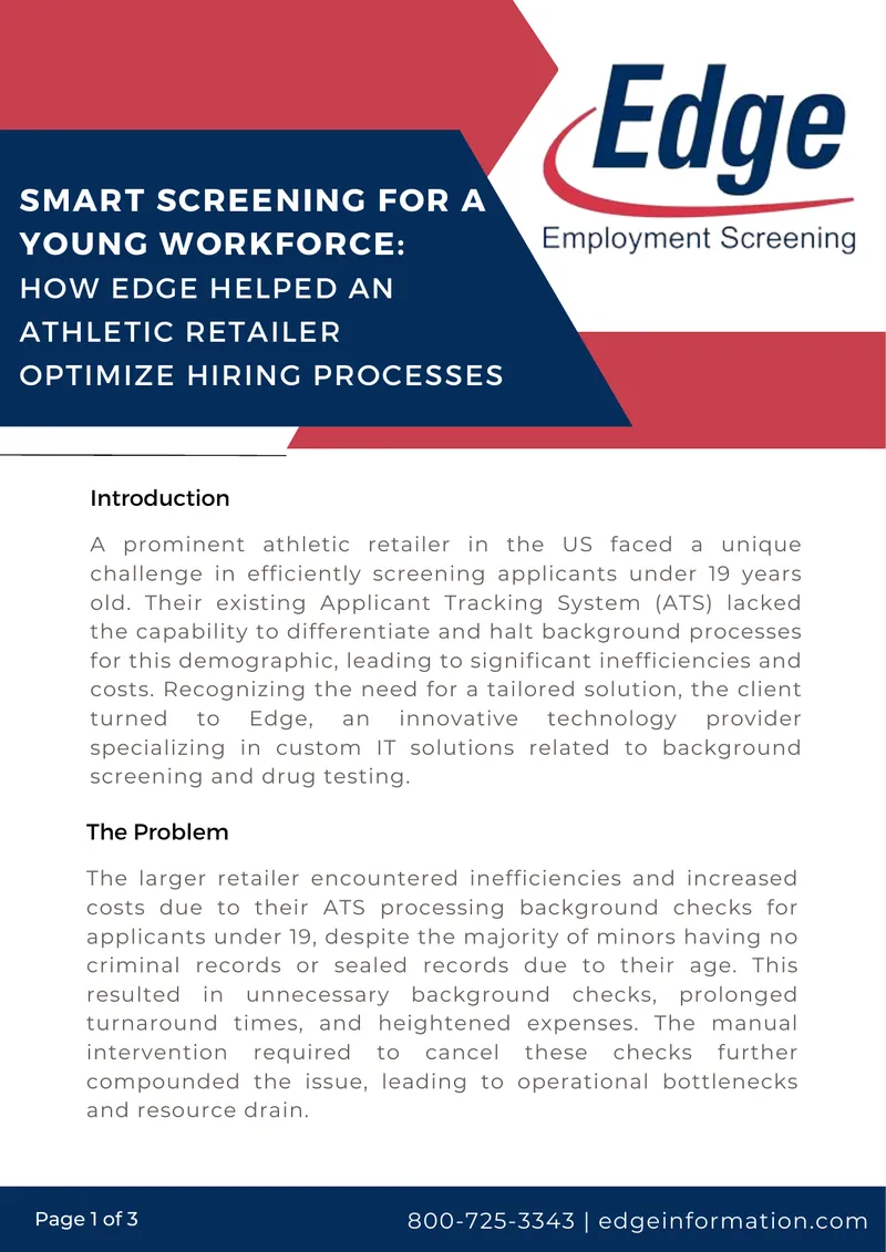 Smart Screening Solution for Young Workforce preview page 1