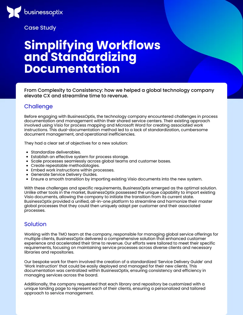 Process Documentation and Management Case Study preview page 1