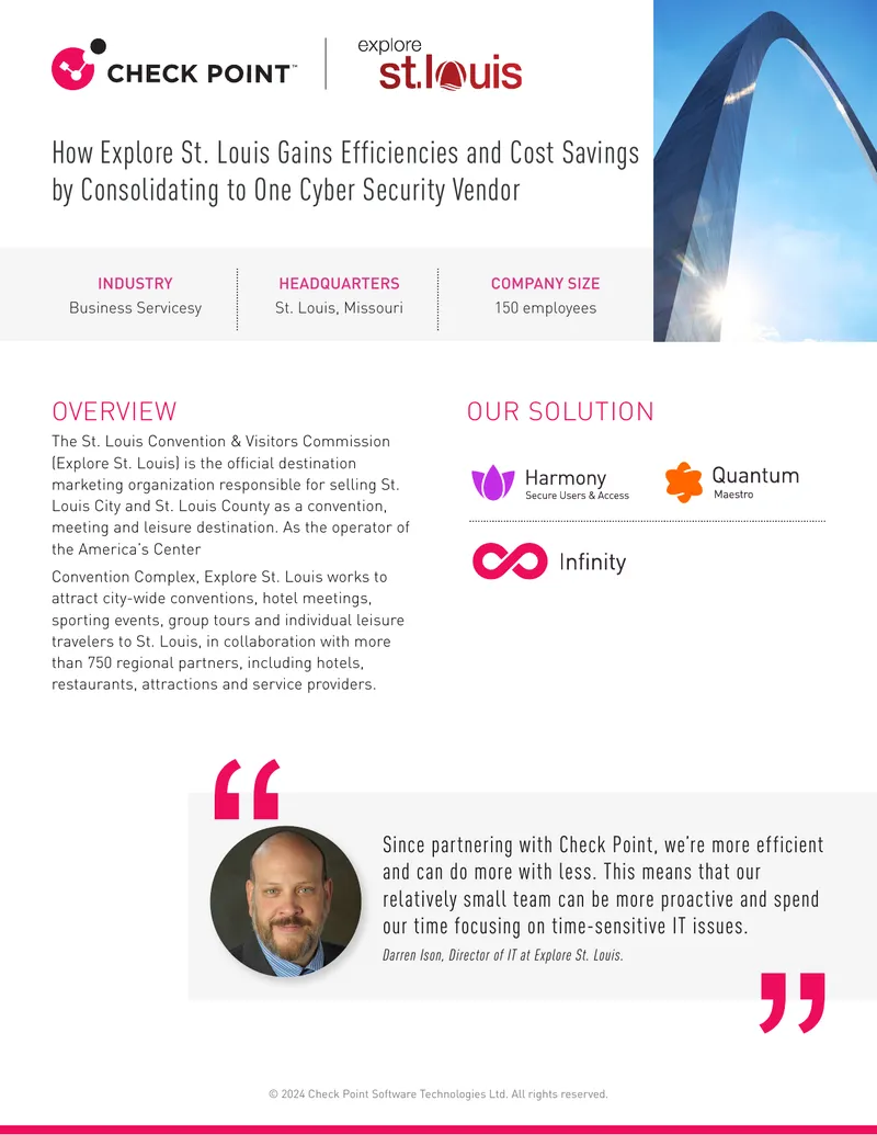 Case Study on Cyber Security Consolidation at Explore St. Louis preview page 1