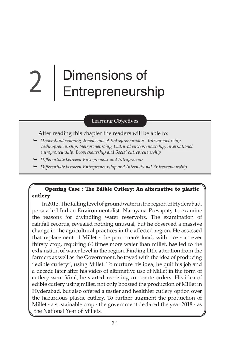 Dimensions of Intrapreneurship and Entrepreneurship preview page 1