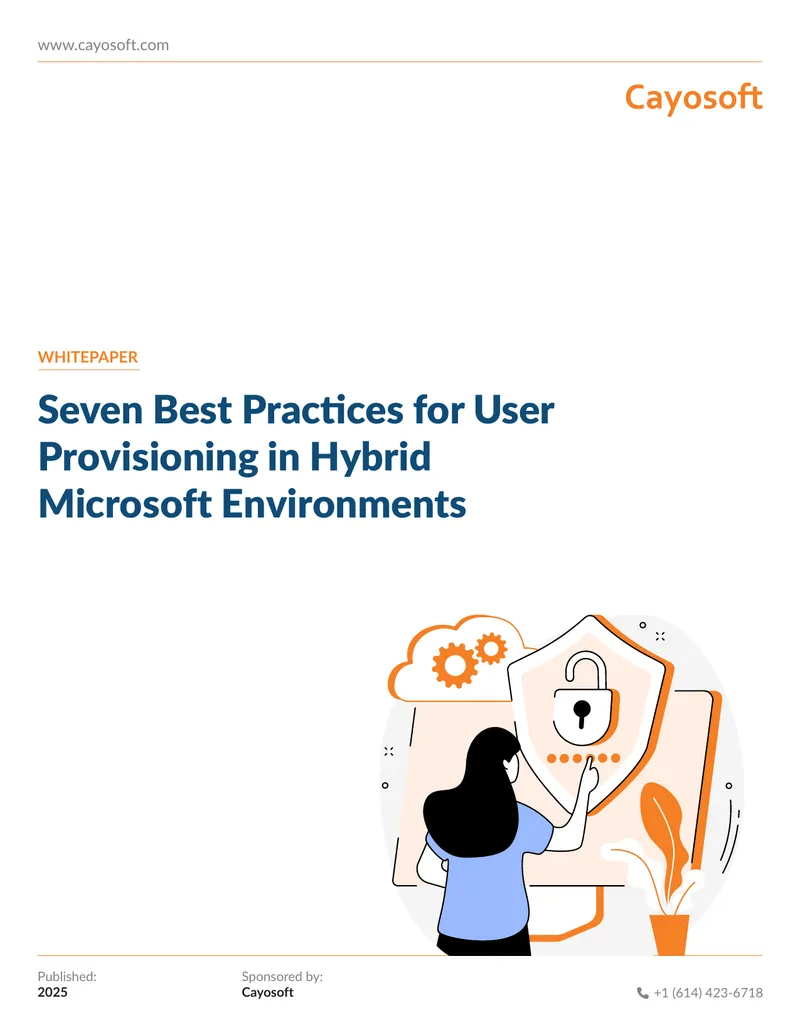 Seven Best Practices for User Provisioning in Hybrid Microsoft Environments preview page 1