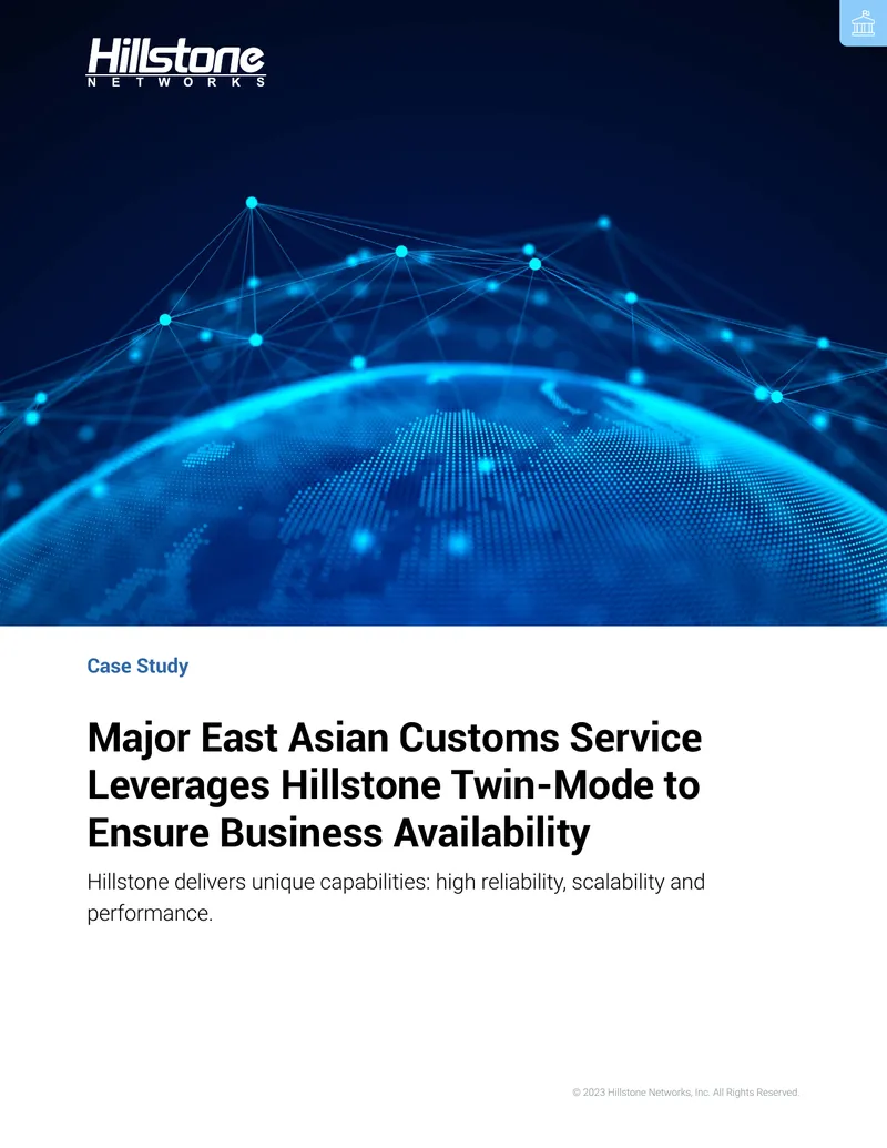 Case Study on Hillstone Twin-Mode Implementation preview page 1