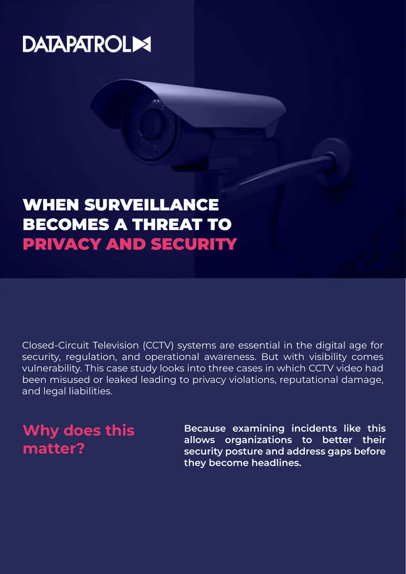 CCTV Surveillance Data Privacy Case Study preview page 1