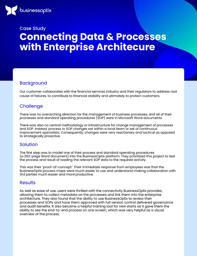 Business Process Management Transformation Case Study preview page 1