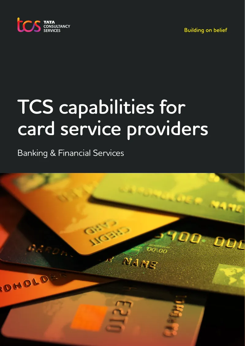 TCS Capabilities for Card Service Providers preview page 1