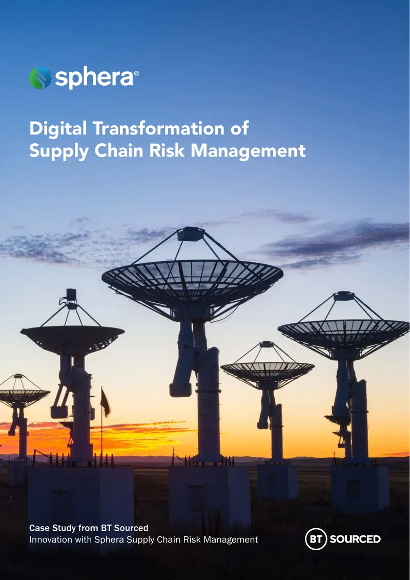 Digital Transformation of Supply Chain Risk Management Case Study preview page 1