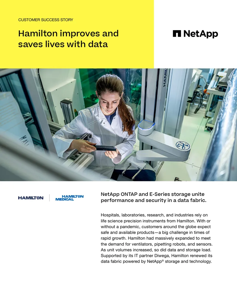 Hamilton Data Management Success with NetApp preview page 1
