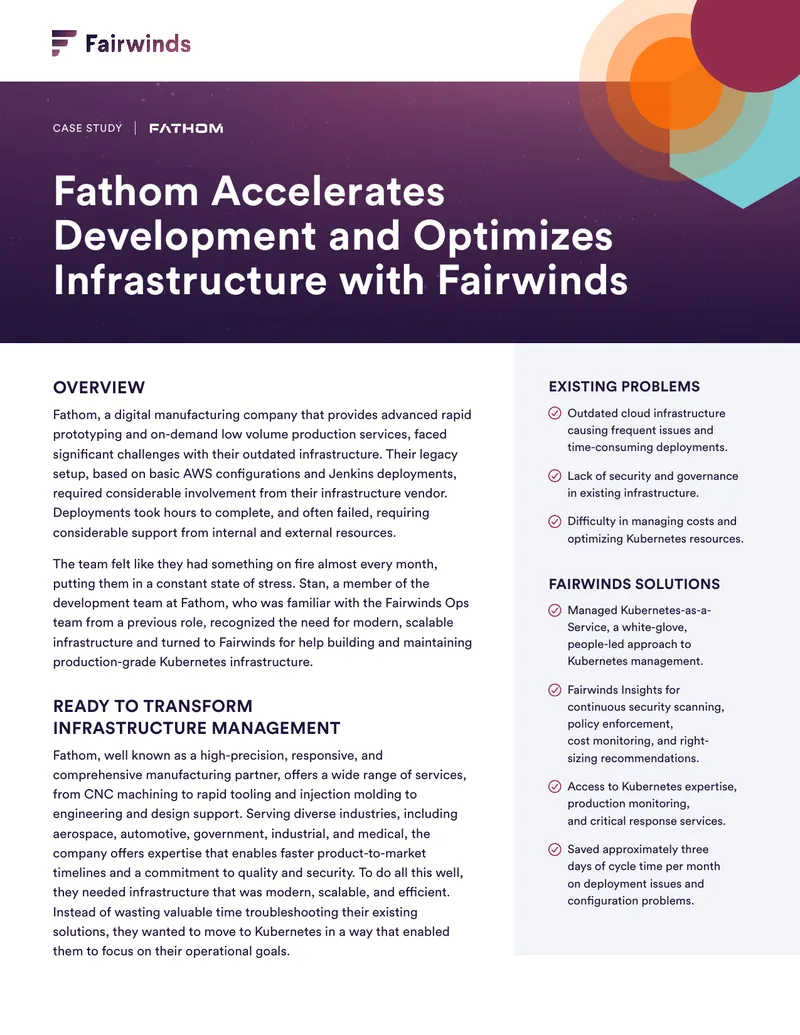 Fathom Infrastructure Optimization Case Study preview page 1