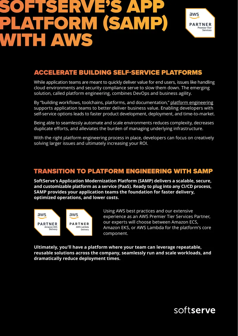 Platform Engineering and Application Modernization Overview preview page 1
