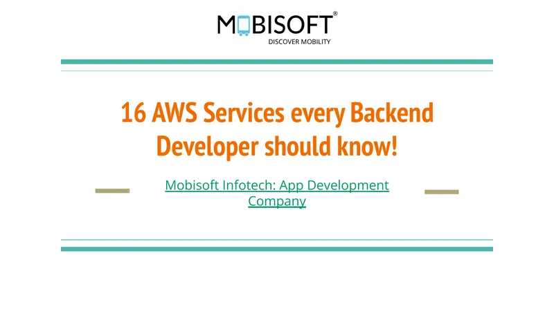 AWS Services for Backend Development preview page 1