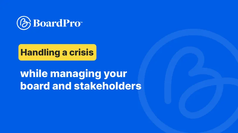Crisis Management and Board Communication Strategies preview page 1