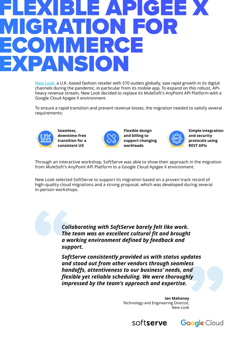 Flexible Apigee X Migration for Ecommerce Expansion preview page 1