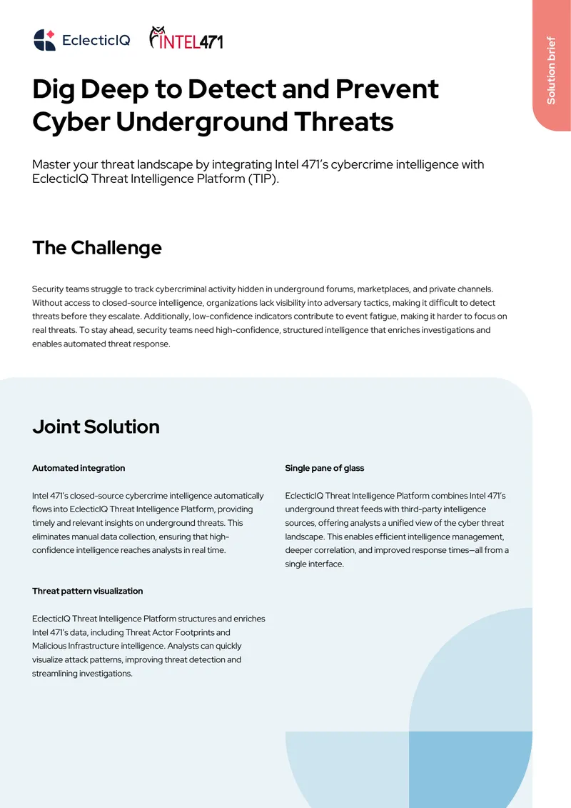Integration of Cybercrime Intelligence with Threat Intelligence Platform preview page 1