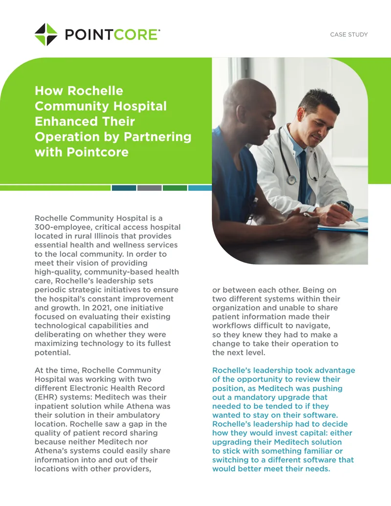 Rochelle Community Hospital EHR System Transition Case Study preview page 1