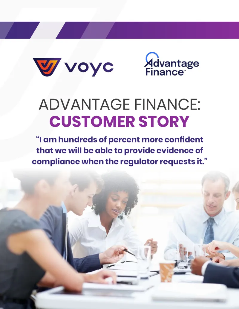 Advantage Finance Customer Story with Voyc preview page 1