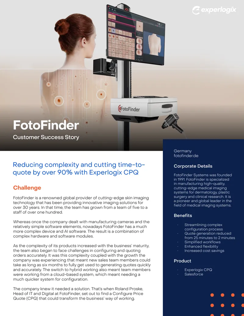FotoFinder Configure Price Quote Implementation Case Study preview page 1