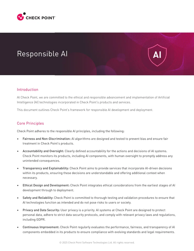 Framework for Responsible AI Development and Deployment preview page 1