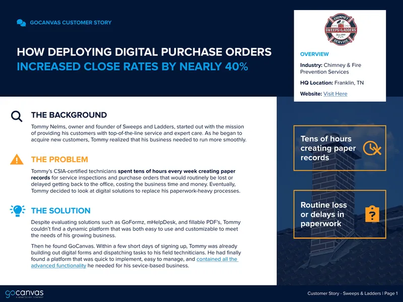Digital Purchase Order Implementation Case Study preview page 1