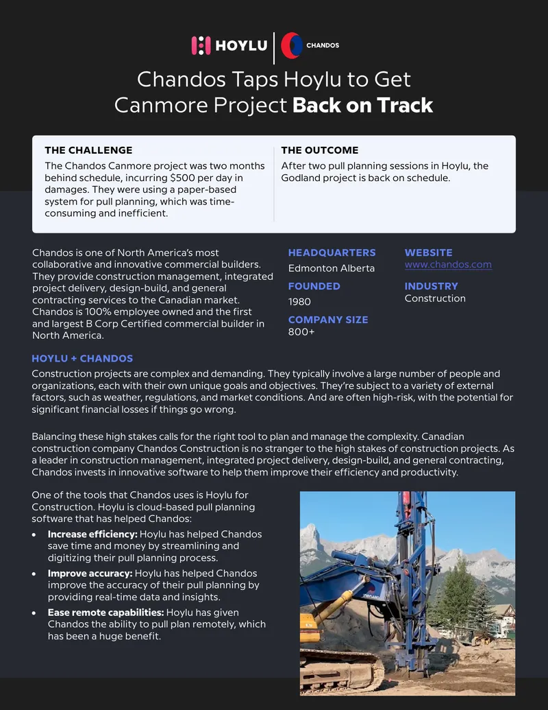 Chandos Construction Project Management with Hoylu preview page 1