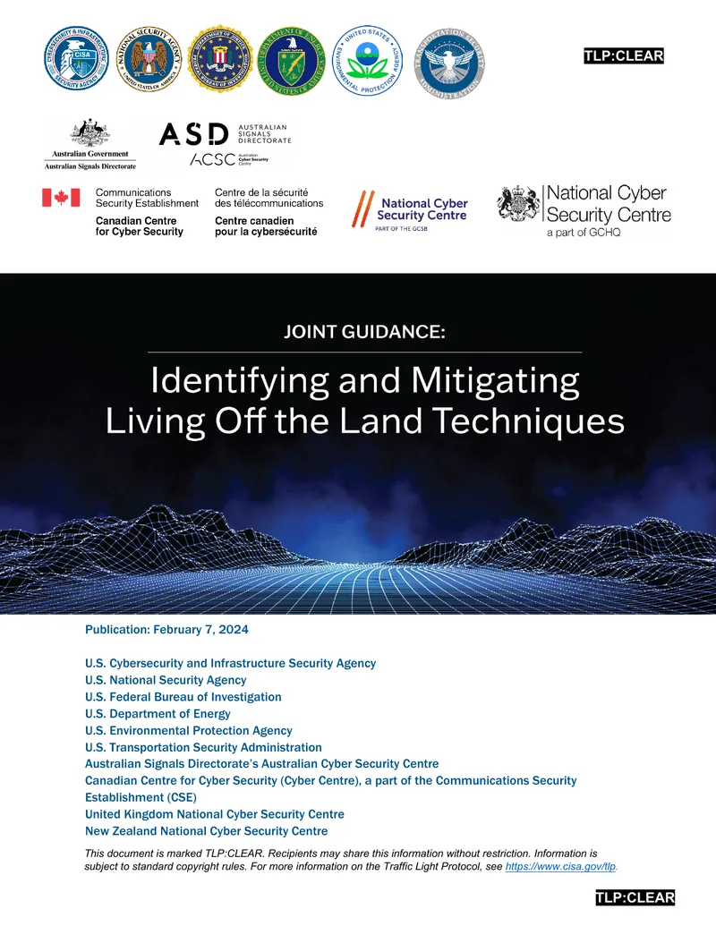 Identifying and Mitigating Living Off the Land Techniques preview page 1