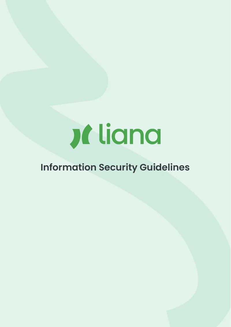 Information Security Guidelines for Liana Technologies preview page 1