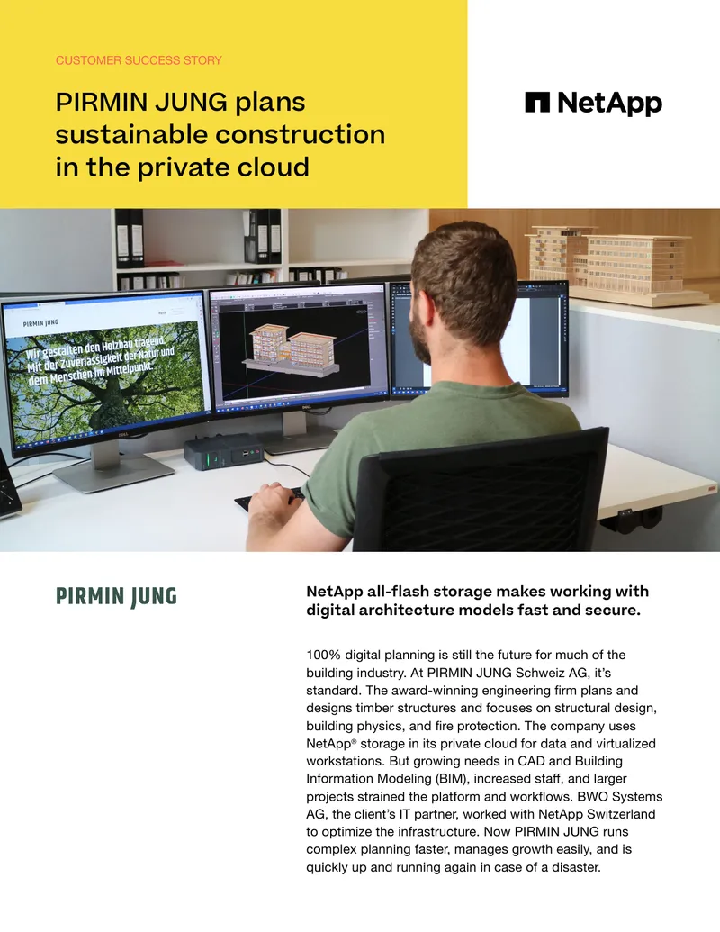 PIRMIN JUNG Schweiz AG Infrastructure Optimization Case Study preview page 1