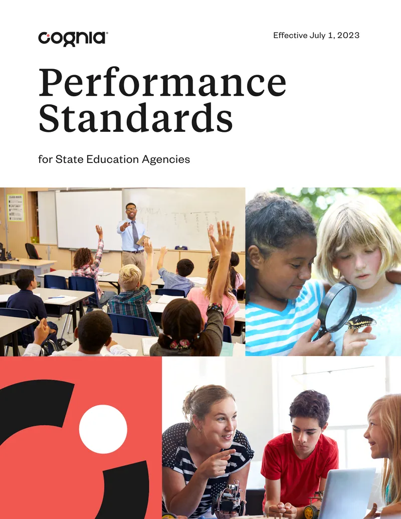 Cognia Performance Standards for State Education Agencies preview page 1