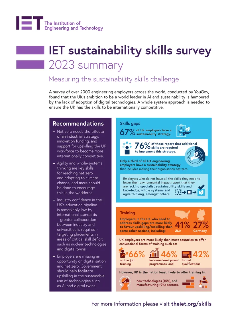 Sustainability Skills Challenge in UK Engineering preview page 1