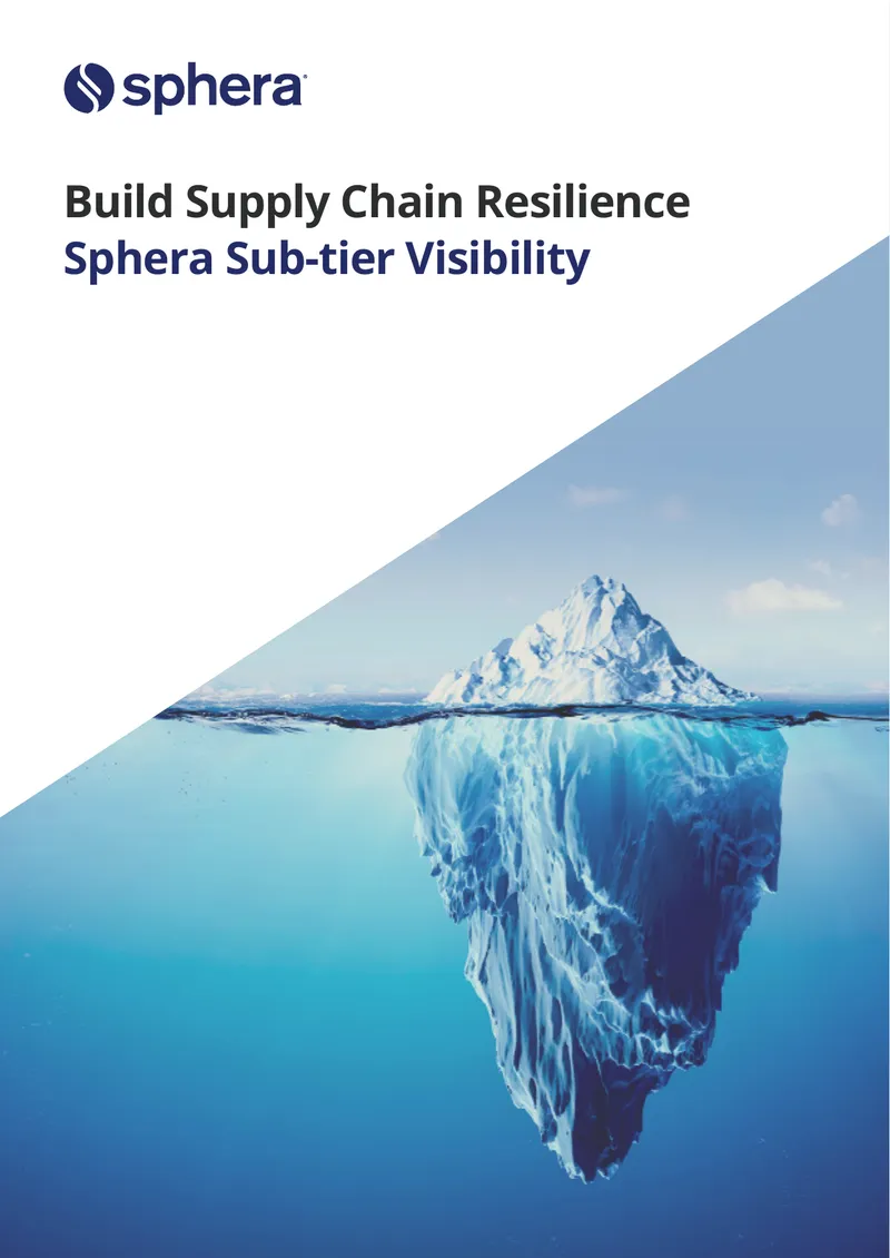 Build Supply Chain Resilience with Sphera Sub-tier Visibility preview page 1