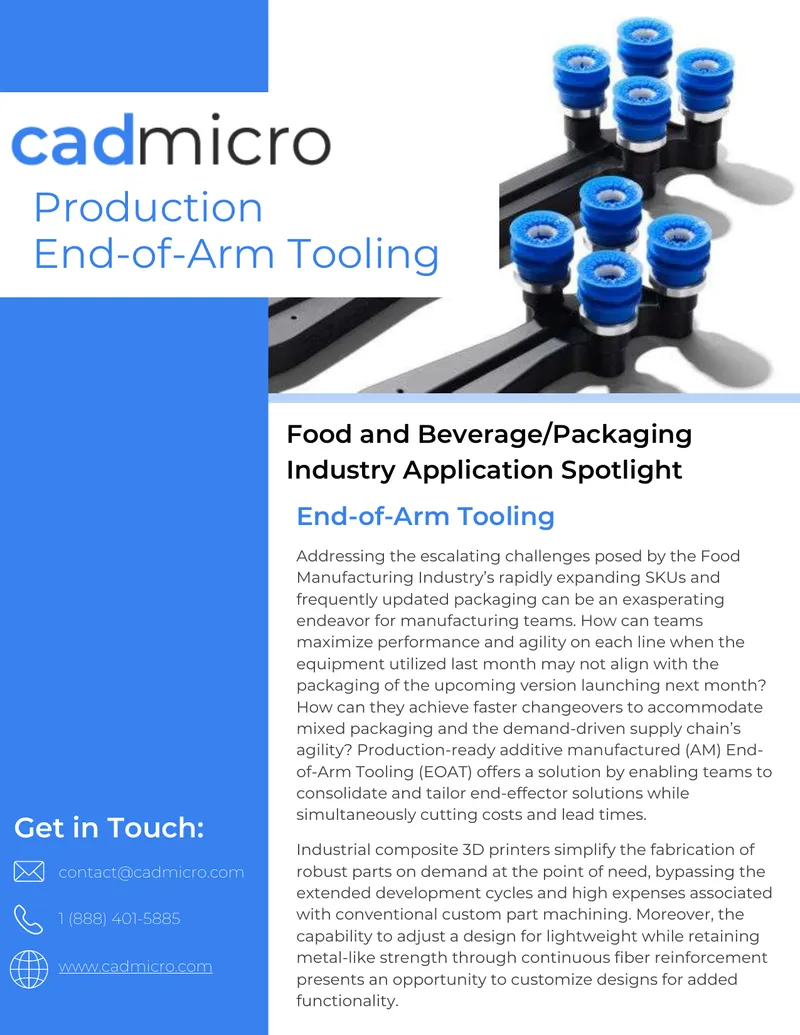 Additive Manufacturing for End-of-Arm Tooling in Food Packaging preview page 1