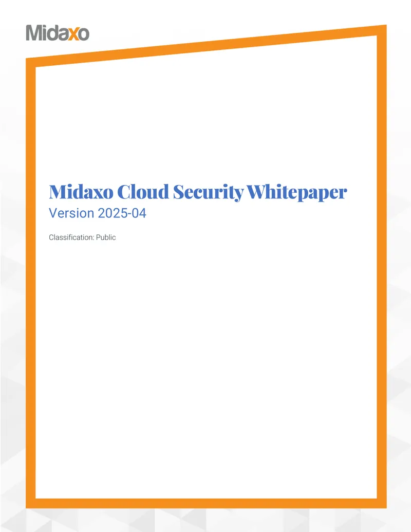 Midaxo Cloud Security Whitepaper preview page 1