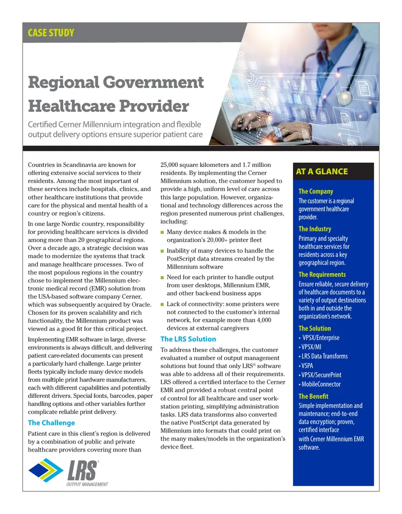 Healthcare Document Management Case Study preview page 1