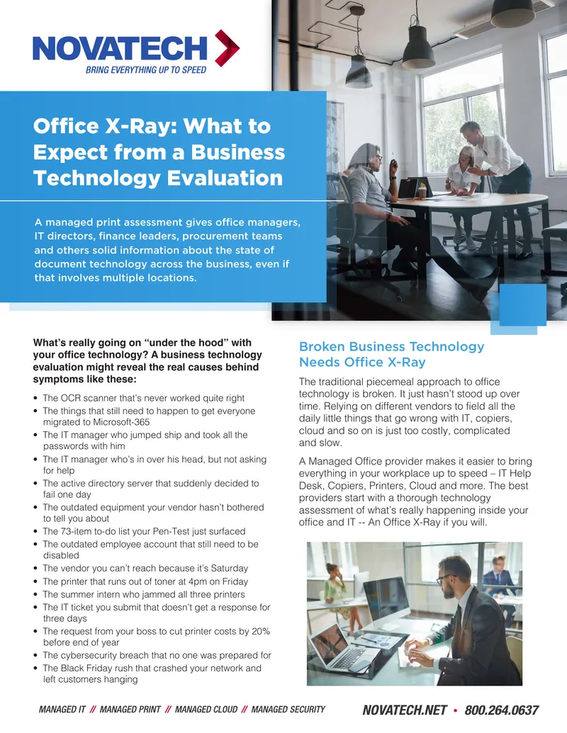 Office X-Ray Business Technology Evaluation Guide preview page 1