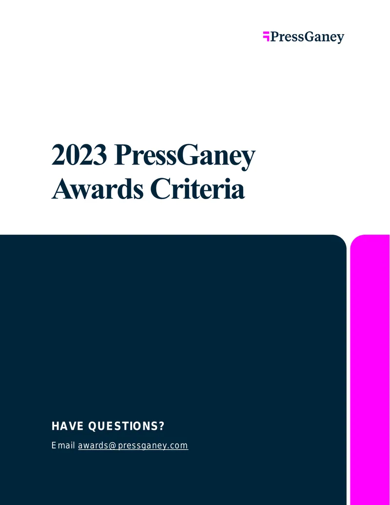 2023 Press Ganey Awards Criteria Overview preview page 1