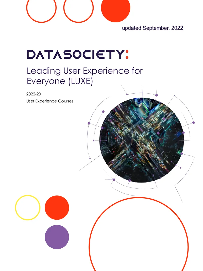 User Experience Training Catalog for Air Force preview page 1