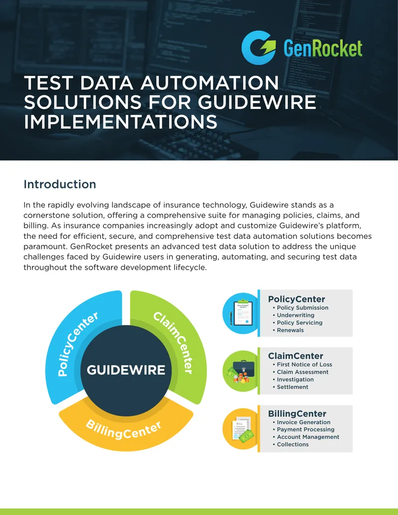 Test Data Automation Solutions for Guidewire Implementations preview page 1
