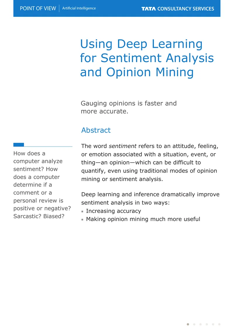 Deep Learning Techniques for Sentiment Analysis preview page 1
