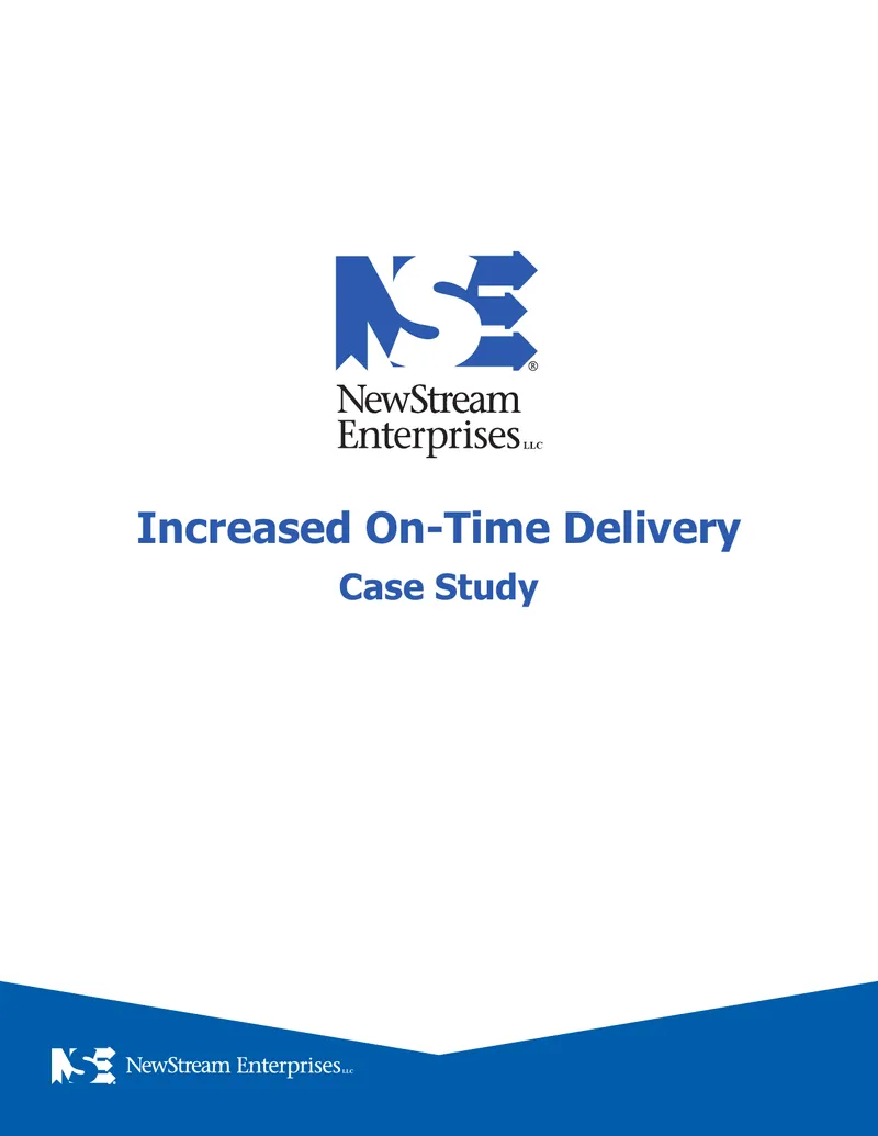 Increased On-Time Delivery Case Study preview page 1