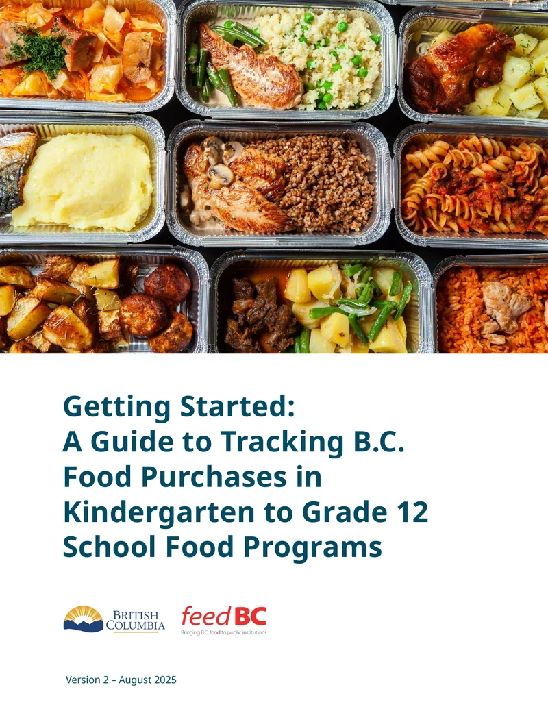 Guide to Tracking B.C. Food Purchases in Schools preview page 1