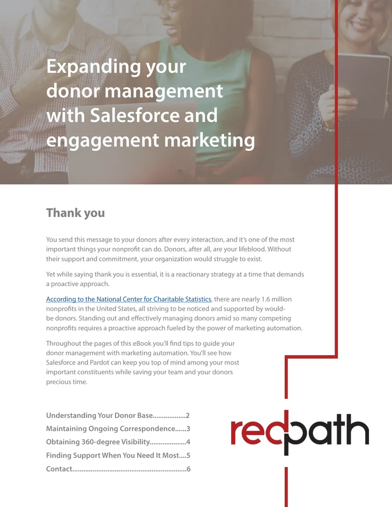 Donor Management Strategies with Salesforce and Marketing Automation preview page 1