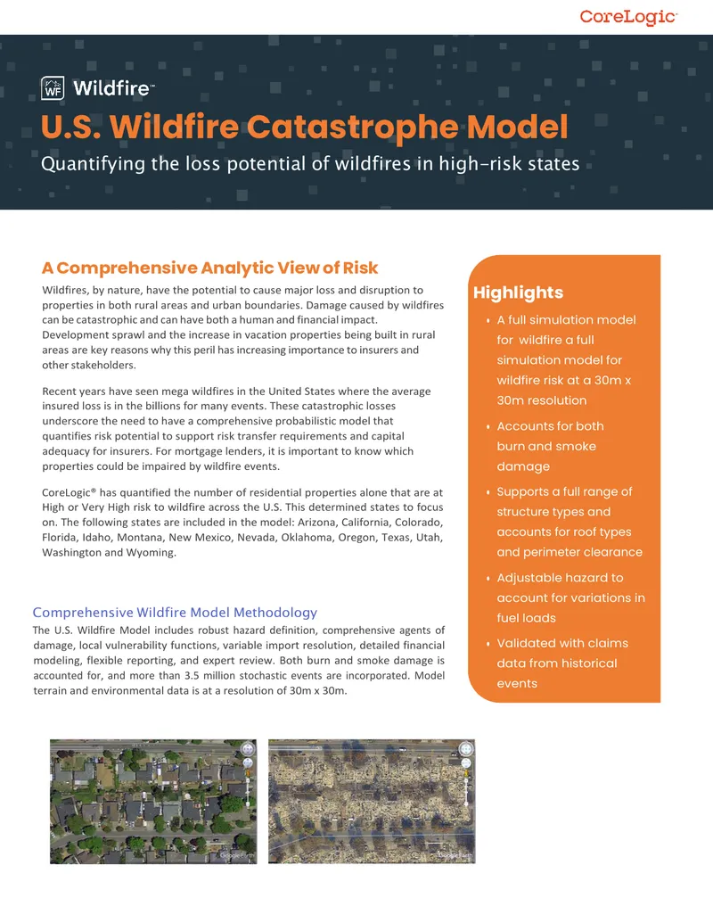 U.S. Wildfire Risk Assessment Model Overview preview page 1