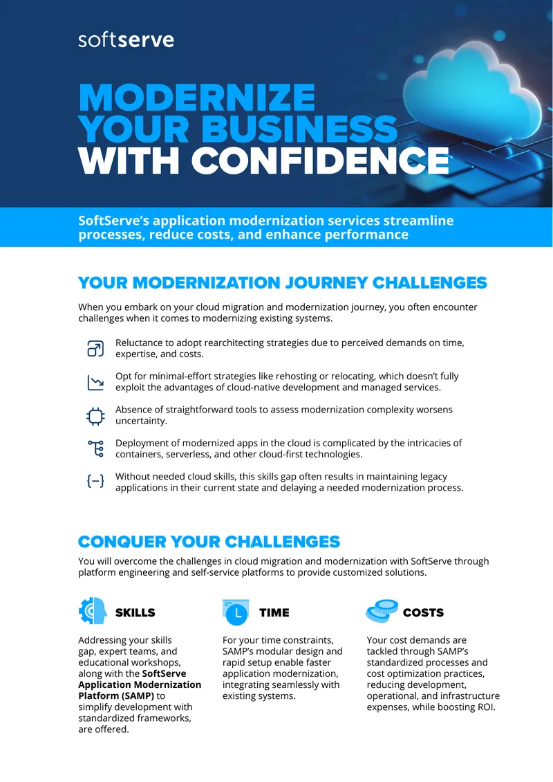 Application Modernization Journey Challenges and Solutions preview page 1