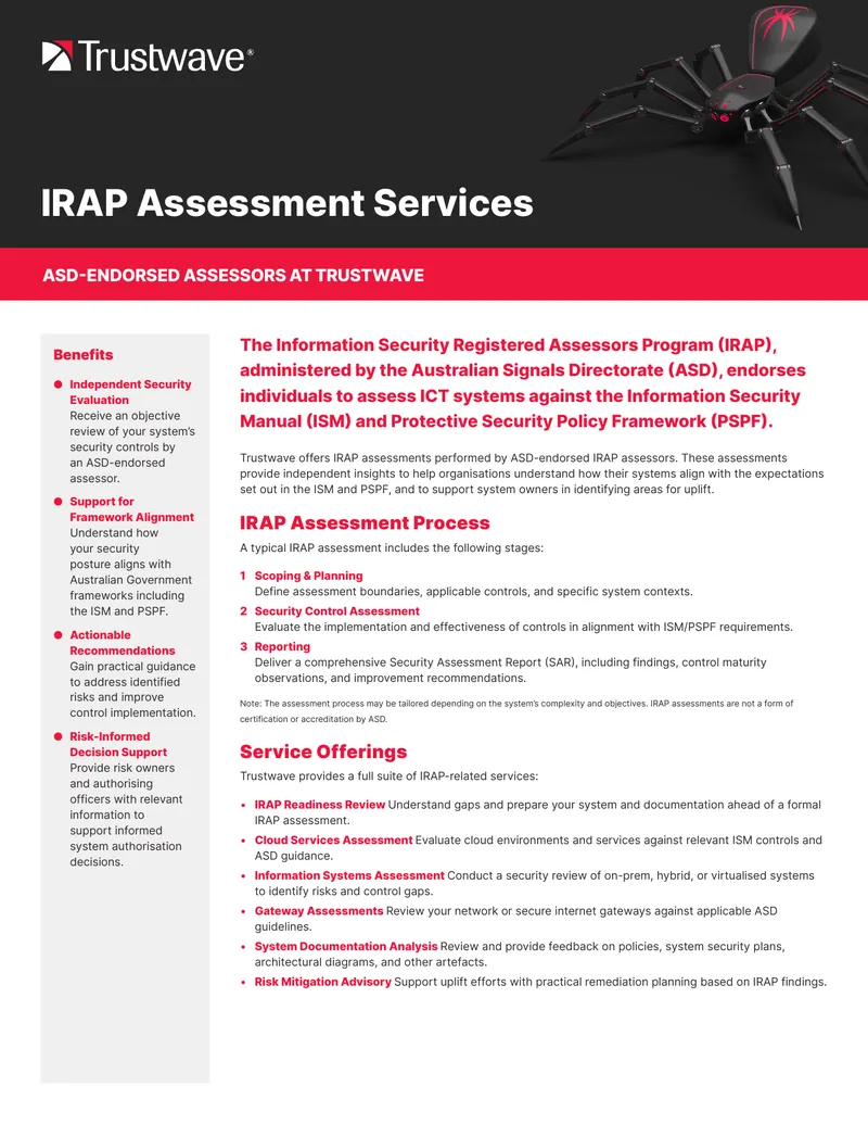 IRAP Assessment Services Overview preview page 1